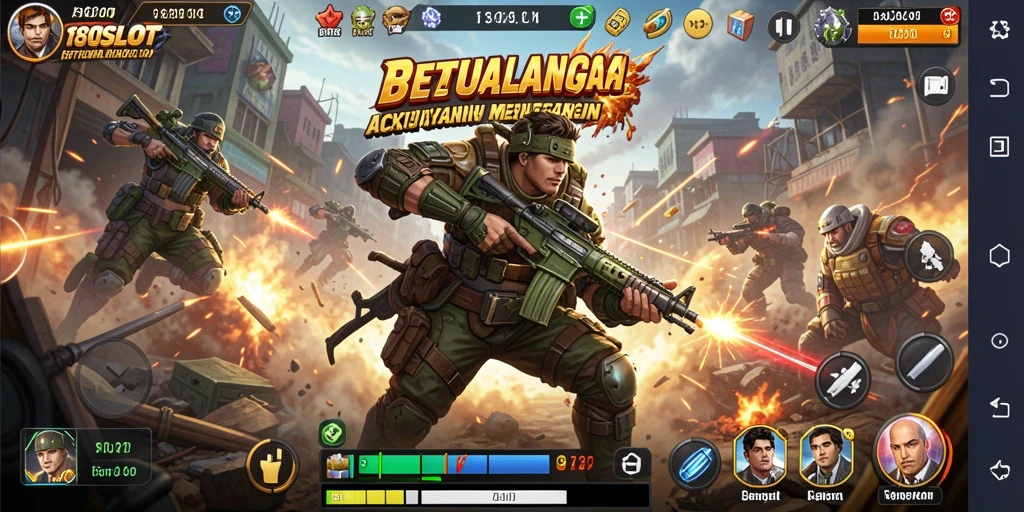 Tampilan gameplay menegangkan dalam 180SLOT dengan berbagai aksi seru.