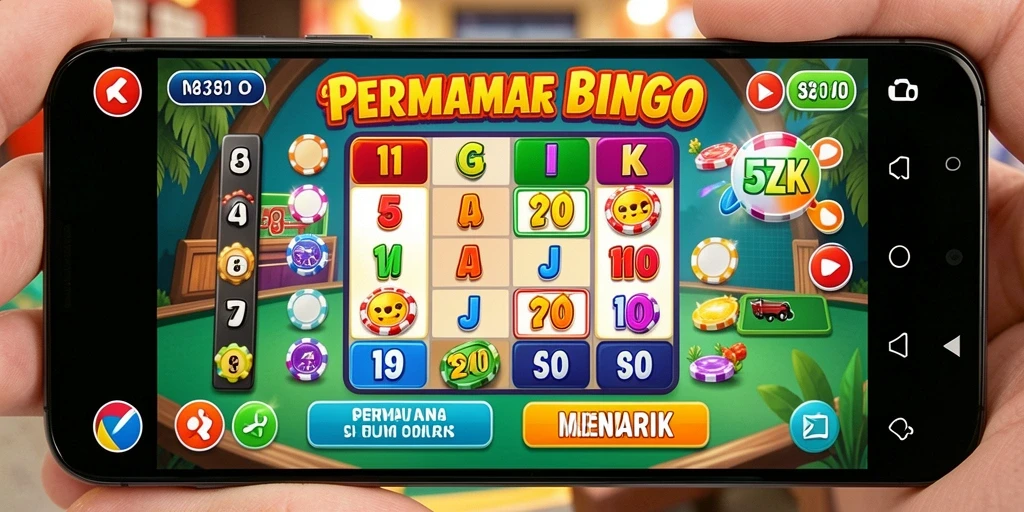 Screenshot utama 5ZK menampilkan gameplay Bingo yang seru dan interaktif.