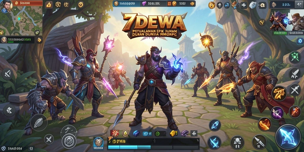 Tampilan gameplay 7DEWA yang menarik dan penuh aksi.