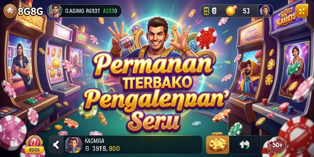 Tampilan gameplay seru di 8G8G dengan berbagai pilihan permainan kasino.