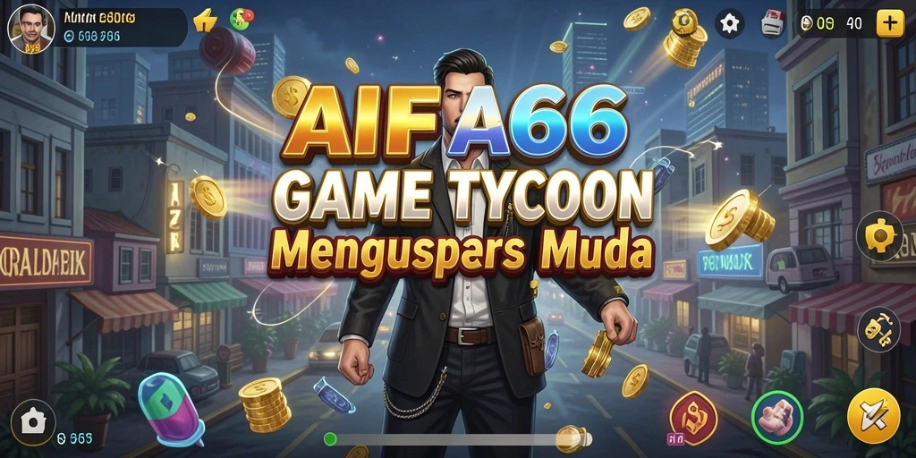 Sebuah tampilan menarik dari gameplay Tycoon AIFA66 dengan nuansa bisnis yang kuat.