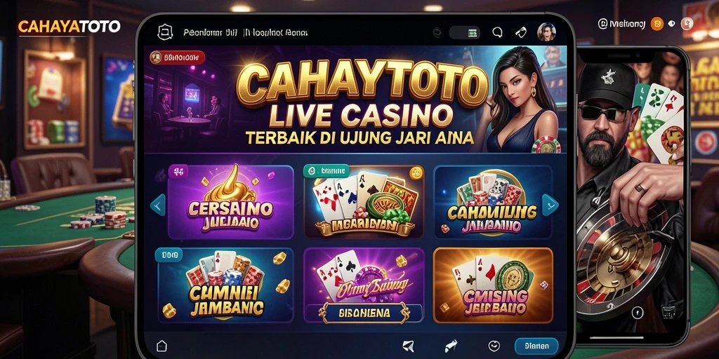 Tampilan gameplay seru di CAHAYATOTO dengan dealer langsung.