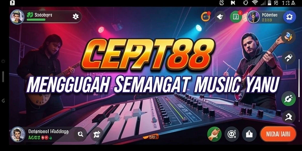 Tampilan gameplay dari aplikasi musik CEPAT88 yang menyenangkan.