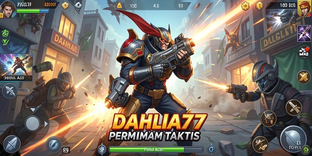 Tampilan gameplay DAHLIA77 yang menegangkan dalam aksi TPS.