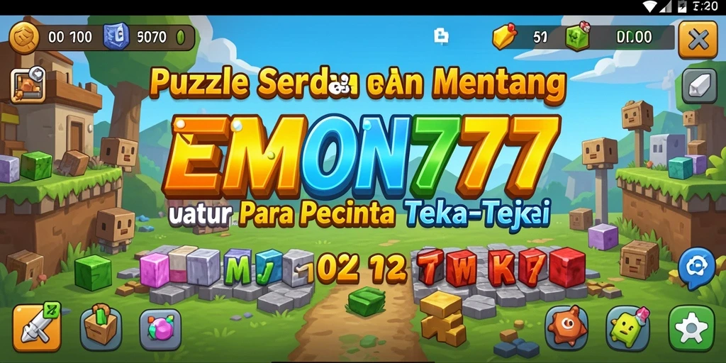 Screenshot gameplay EMON777 yang menunjukkan keseruan puzzle.