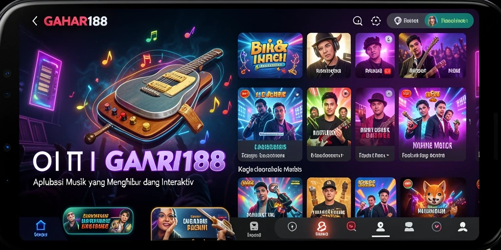 Tampilan gameplay GAHAR188 yang menarik dengan berbagai lagu musik.