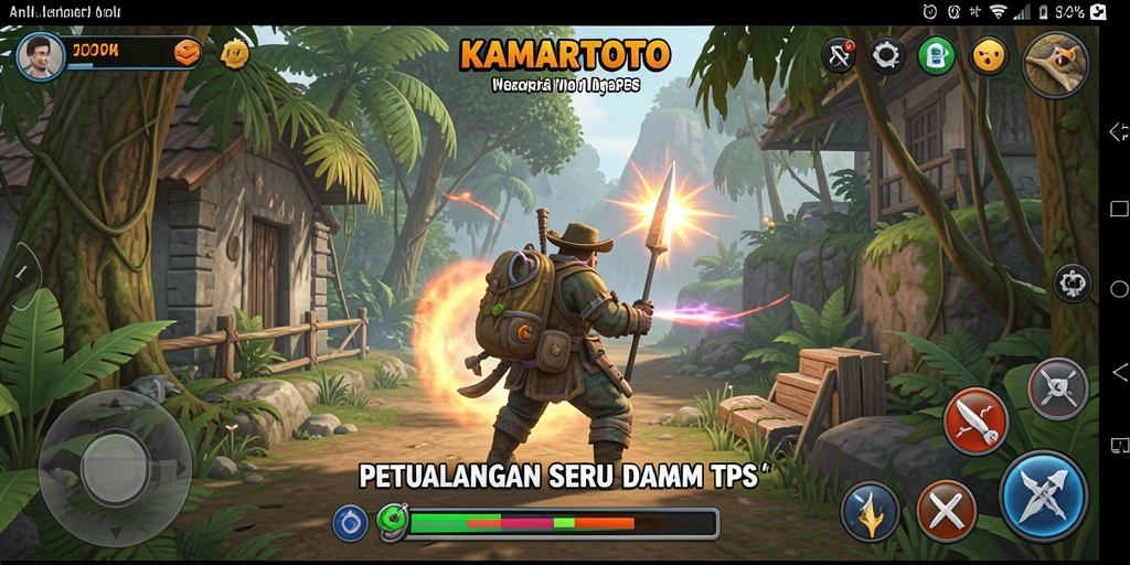 Tampilan gameplay seru KAMARTOTO dalam genre TPS.
