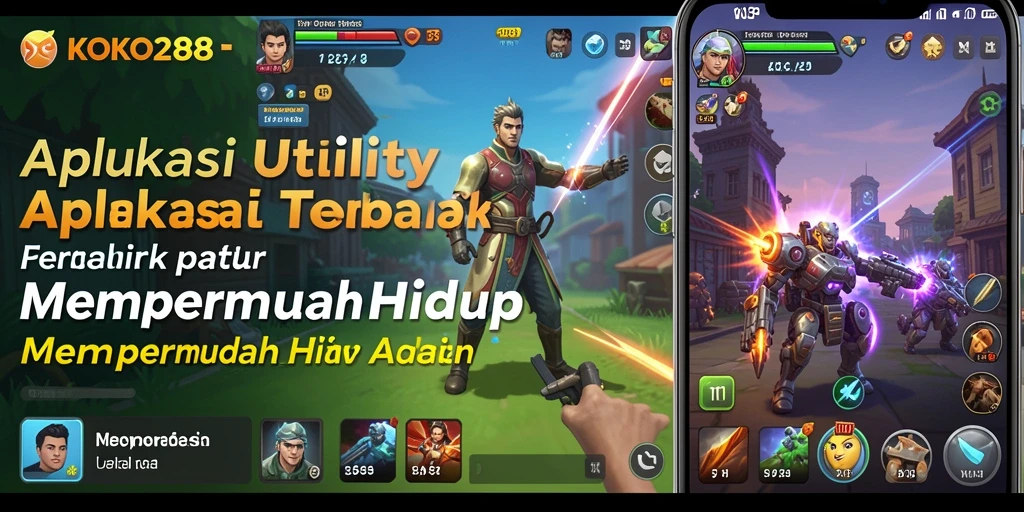 Tampilan antarmuka utama KOKO288 dengan fitur-fitur Utility yang lengkap.