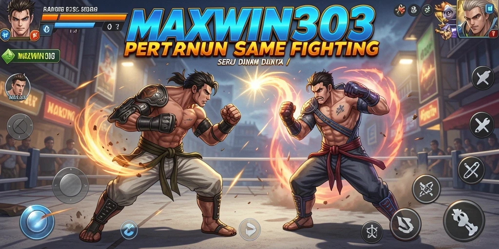 Tampilan gameplay seru di <strong>MAXWIN303</strong> dengan pertarungan intens antar karakter.