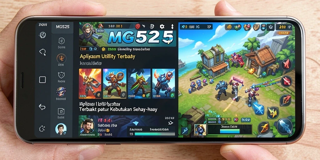 Screenshot utama MG525 menampilkan antarmuka aplikasi yang ramah pengguna.
