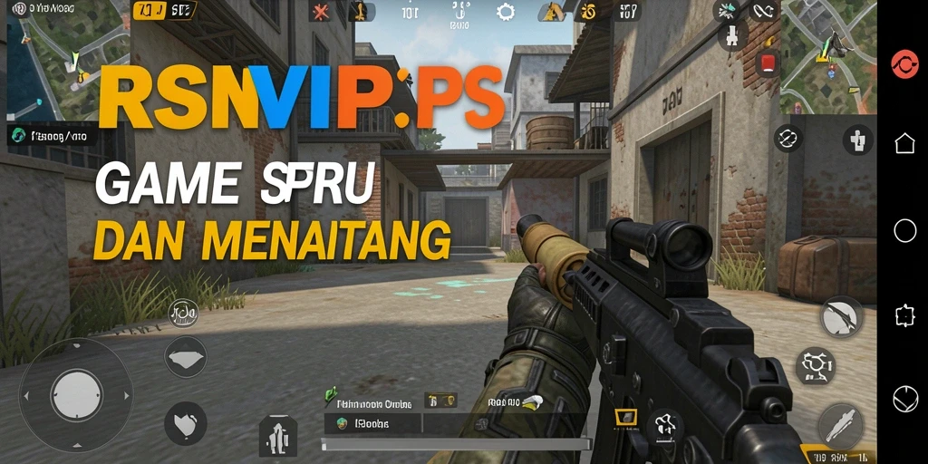 Tangkapan layar RSNVIP menampilkan aksi tembak-menembak yang seru.