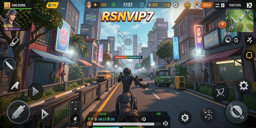 Tampilan gameplay yang mendetail dalam RSNVIP7.