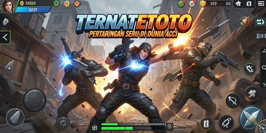 Screenshot dari gameplay TERNATETOTO menampilkan aksi pertarungan yang intens.