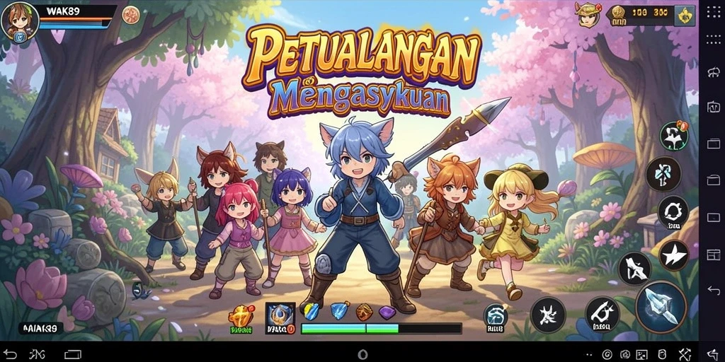 Tampilan gameplay <strong>WAK89</strong> dengan karakter Anime yang mengesankan.